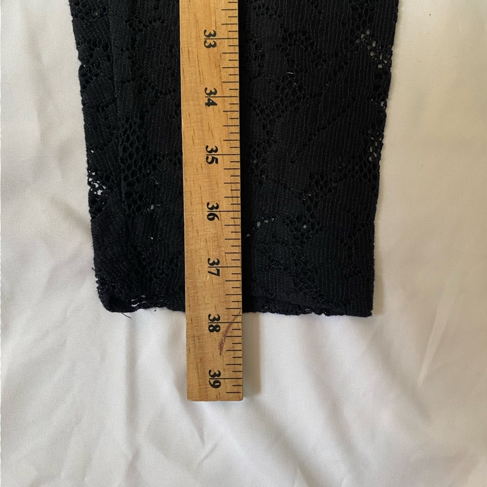 Vintage 80s-90s Black Lace Pants - Picture 8 of 9